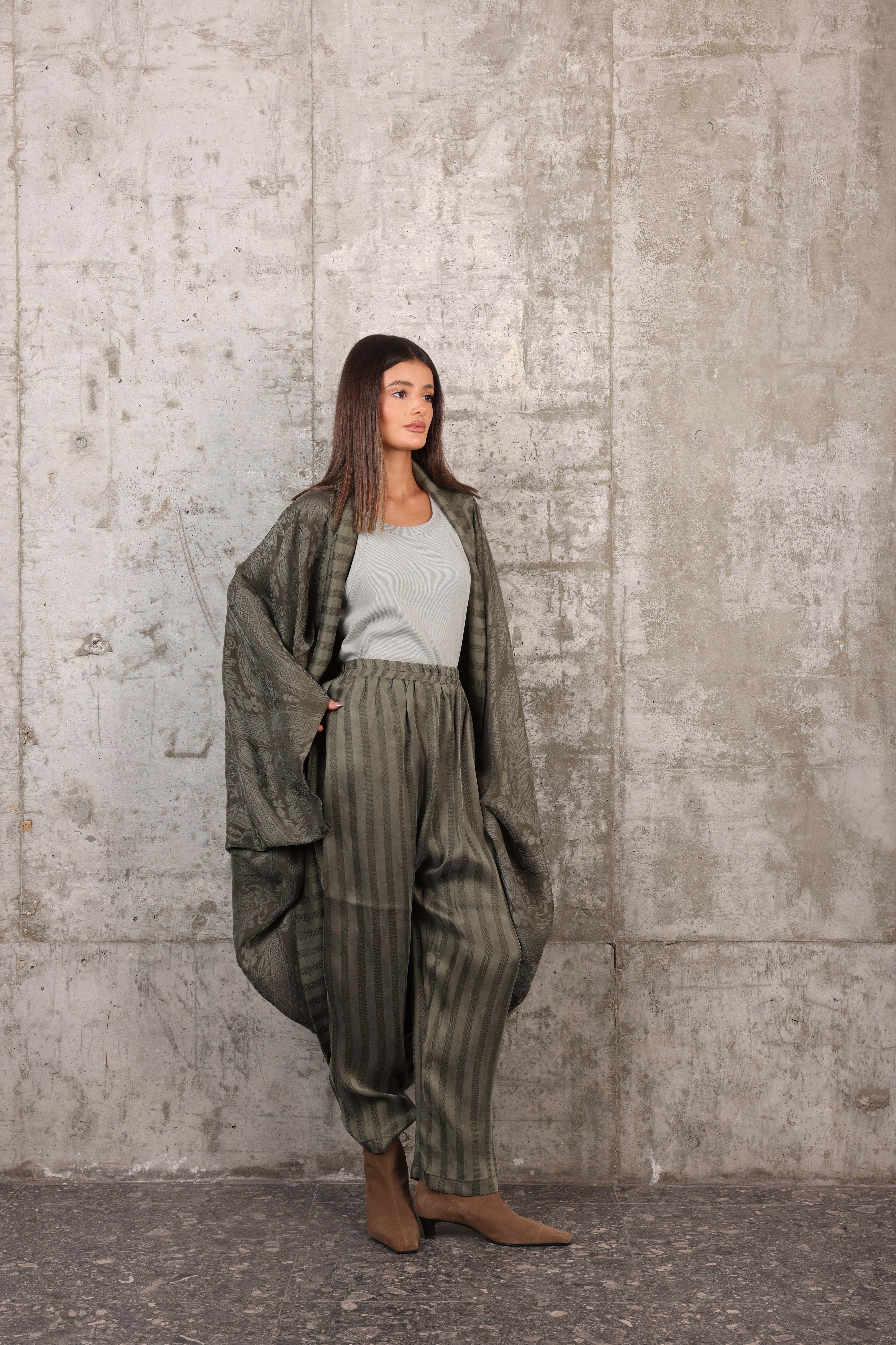 QMR- 016 green stripes